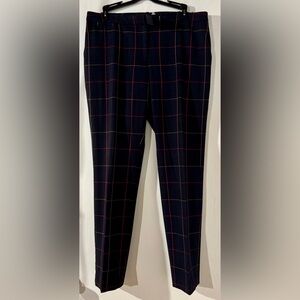 Tommy Hilfiger Black and Red Pants